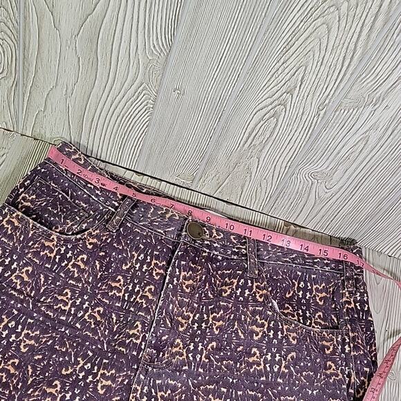 One Teaspoon Azteca Leopard Tapered Denim Jeans Womens Size 29 NWT - Picture 9 of 12